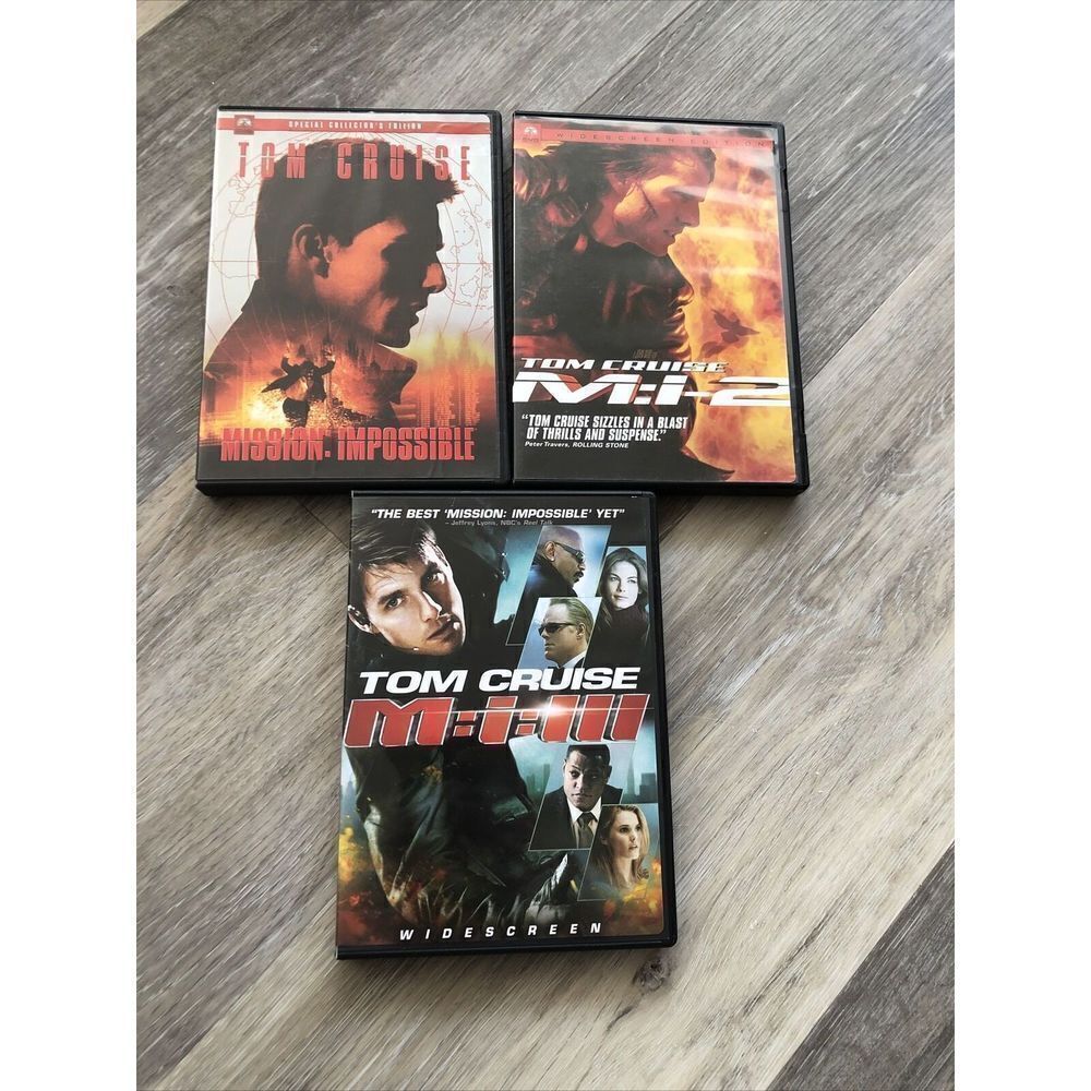 * Mission: Impossible M:I-2, M:I:3, MissionImpossible  DVD Lot. Pre Owned